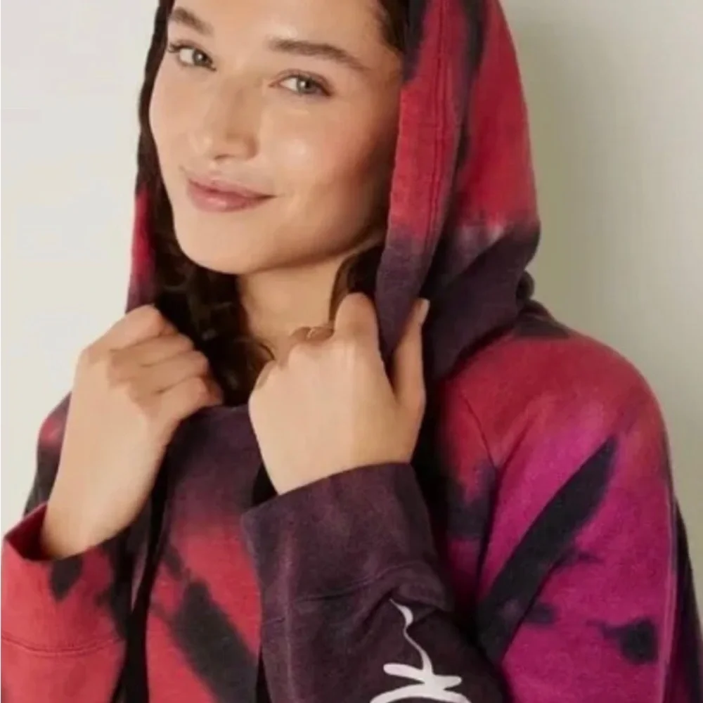 VS Pink Supernova Tie-Dye Hoodie Sweater Dress size XL - Picture 4 of 9